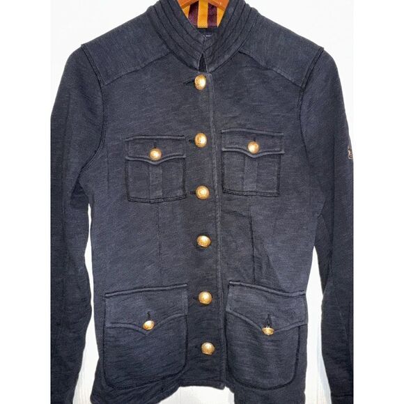 Tommy Hilfiger Navy & Gold Military Cut Jacket Size Medium - Picture 10 of 16